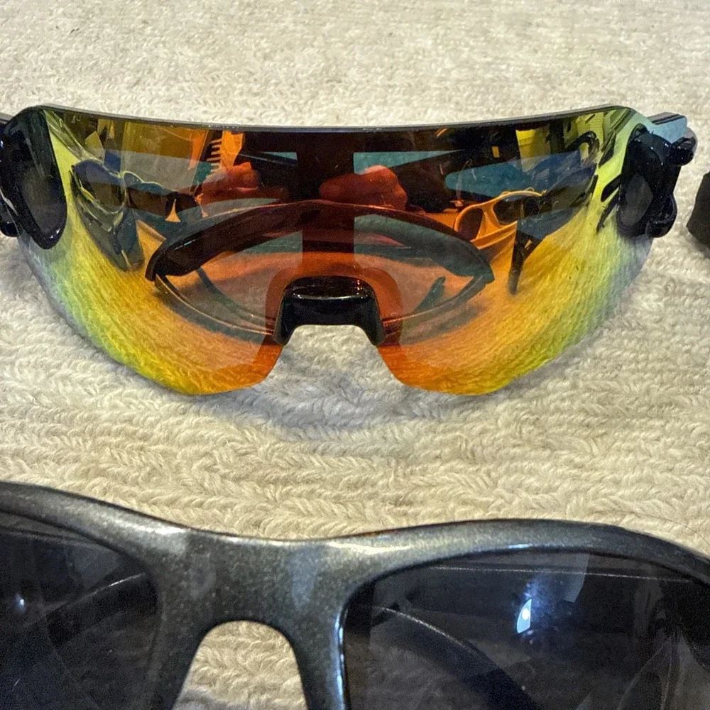 9 pairs of kids Wrap Shield Style Sunglasses  - fishing, sports, biking- Mint